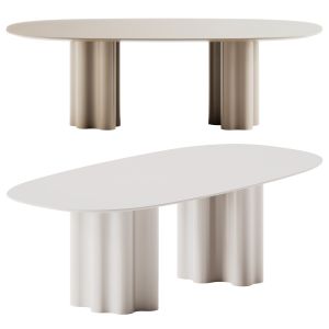 Saba Italia Teatro Magico Oval Table Separete Base