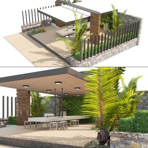 Rooftop Garden 3d Model