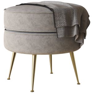 Pietro Mid-century Ottoman By West Elm