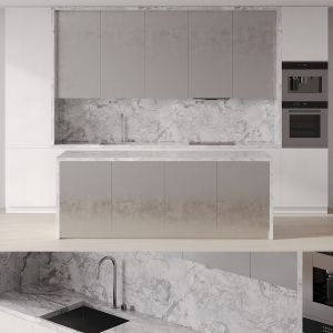 Kitchen With Metallic