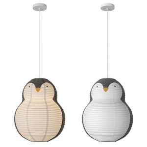 H&M Rice Paper Penguin Shaped Lamp Shade