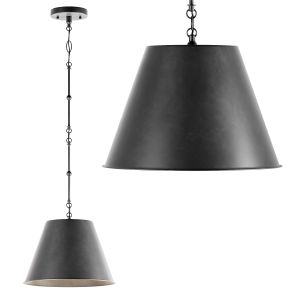 251 First Ash Matte Black One-light Pendant