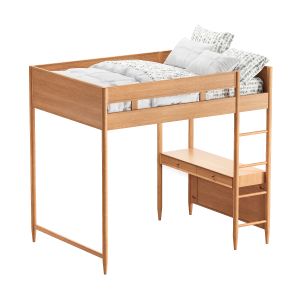 West Elm Mid-century Full Loft Bed