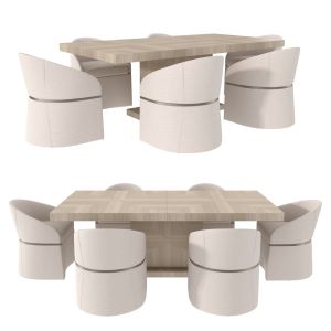 Caracole Horizon Table Dune Chair