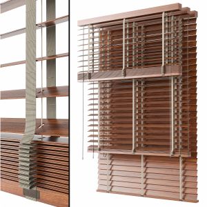 Wooden Blinds Set 10