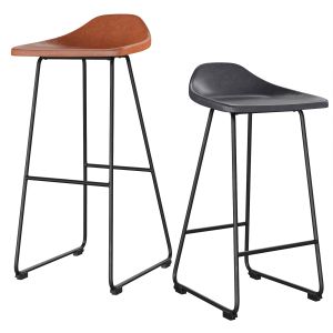 Brenner Leather Bar Stool