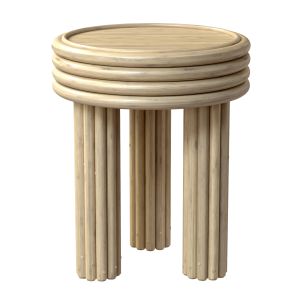 Bamboo Round Claude Side Table