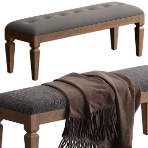 Potterybarn Violet Upholstered Bench