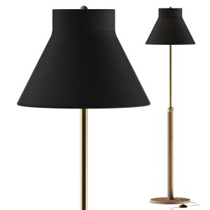 Crate & Barrel Finley Wooden Adjustable Floor Lamp