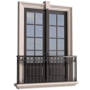 Classical Facade Window With A French Balcony