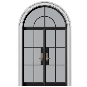 Entrance Street Arched Doors In Art Deco Style