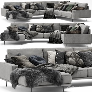 Scandinavian Set - BoConcept Carlton Sofa