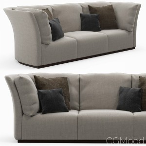 The 3-seaters sofa with pillows