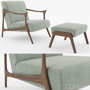 Casa Cervo Armchair And Pouf