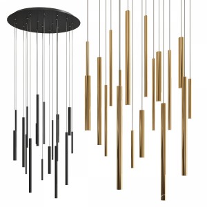 Santana Led Metal Chandelier - Round Type