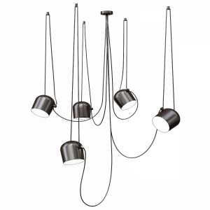 Flos Aim 5 Pendant Lighting - Black And White