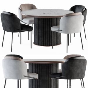 Dining round Table And Chair