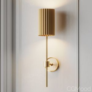 Fluted Gold Wall Sconce By Cb2 Exclusive