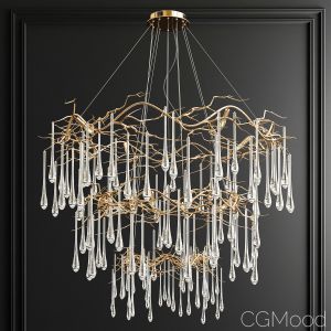 John Richard Branched Crystal Chandelier