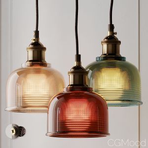 Sosie - Retro Europan Color Glass Pendant Light