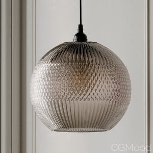 Mandie Grey Textured Glass Pendant Light