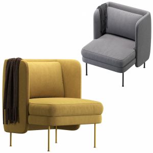 Bloke Velvet Lounge Armchair