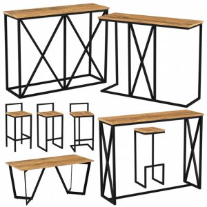 Furniture Made Of Metal And Wood | Bar Furniture