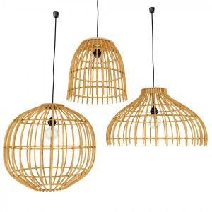 Rattan Lamp Set 2