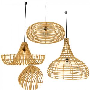 Rattan Lamp Set 3