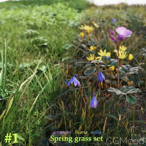 Spring Grass Set #1