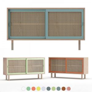 Colonel Straw Sideboard Set