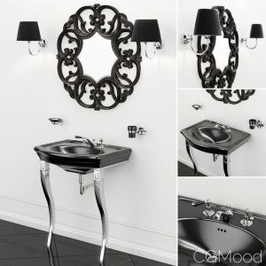 Sink New Etoile Marlene Console And Mirror Black