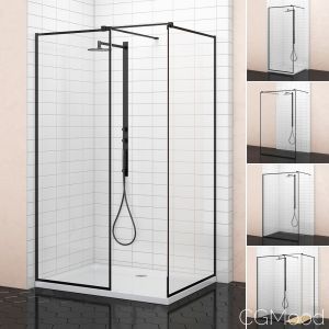 Cabin Showers Radaway Modo New Black Frame