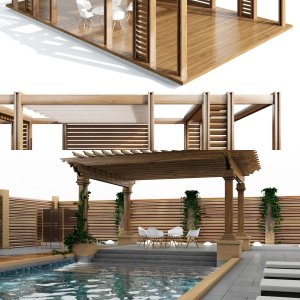 outdoor pergola pool