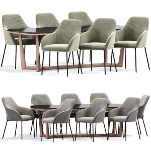 Daniella Strip Dining Chair Table