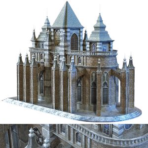 Cathedral Lowpoly For Game Num. 010