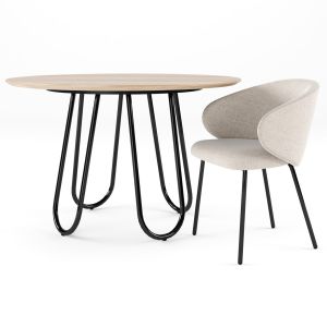 Connubia Stulle Table With Tuka Dining Chair