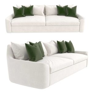 Custom Sofa In White Upholstery