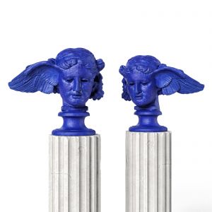 Hypnos Head Classic Sculpture Blue