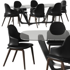 Reflex Vela Armchair And Angelo Segno 72 Dining Se