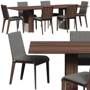 Porada Aisha Chair And Shani Table Dining Set