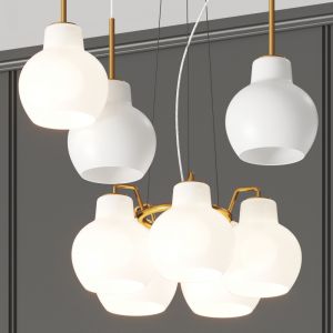 Louis Poulsen Vl Ring Crown Pendant Lamps