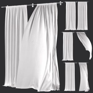 Curtains 134 | White Linen | Wind