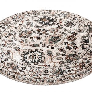 Carine Century Beige Circle Rug