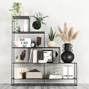 Shelving Unit Hiba With Decor