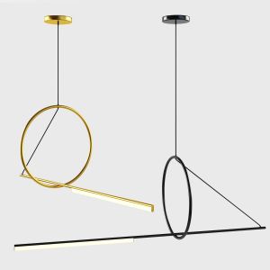 Syzygy Pendant Light Gold L120 / Black L140