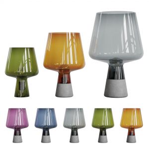 Nordic Glass Cement Table Lamp (3 Lamps)