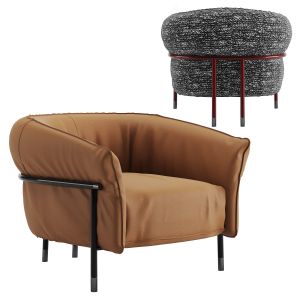 Cierre Imbottiti Mac Armchair