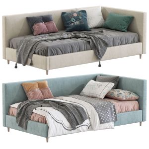 Set 168 Corner Timo Upholstered Bed