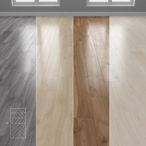 Parquet 4 Colors Linear Herringbone Chevron Setq7